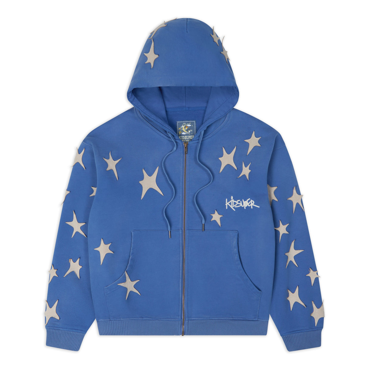 Kidsuper Stars Patchwork Washed Hoodie