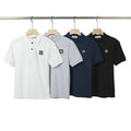 Stone Island Compass Patch Short‑Sleeve Polo Knit Streetwear Top