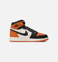 Air Jordan 1 Retro High OG Shattered Backboard GS Sneakers | Black/Black/Sail/Starfish