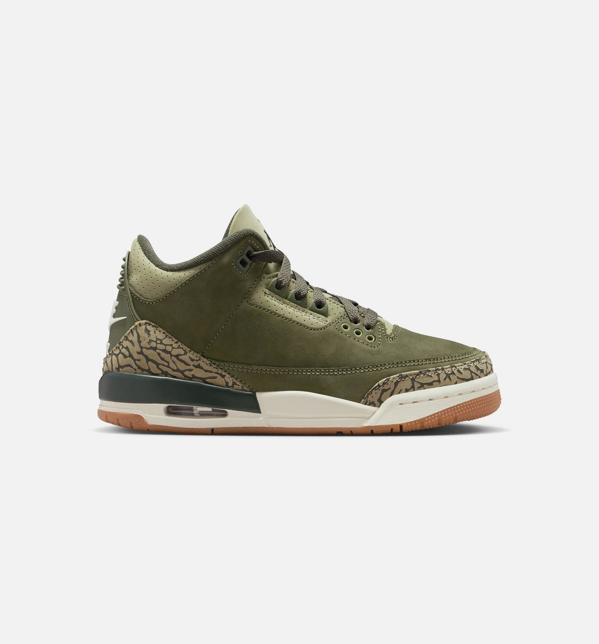Air Jordan 3 Retro Medium Olive Youth Sneakers - Medium Olive/Sequoia/Neutral Olive/Sail