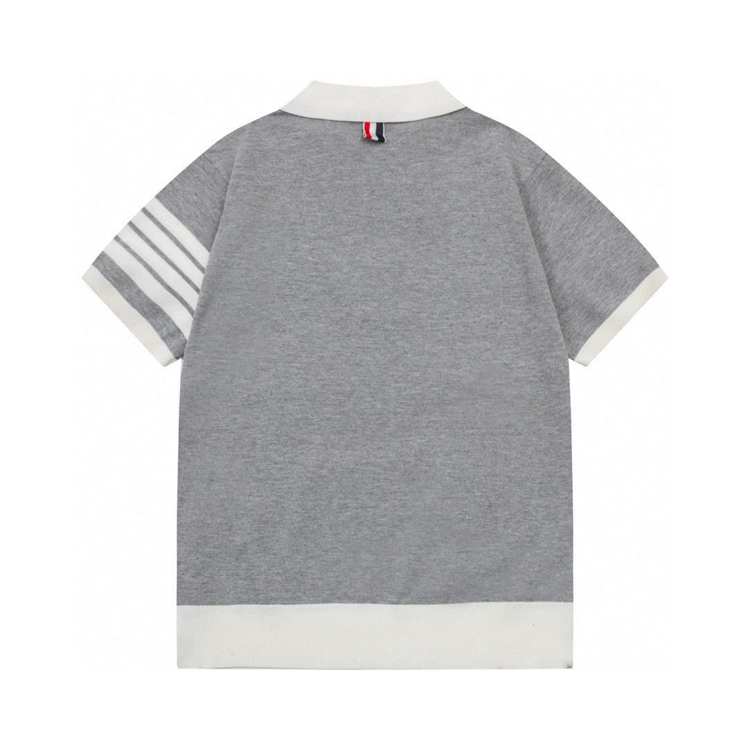 Four-Bar Stripe Knit Tee | Thom Browne