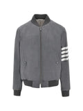 Thom Browne Plain Weave 4-bar knit rib blouson jacket