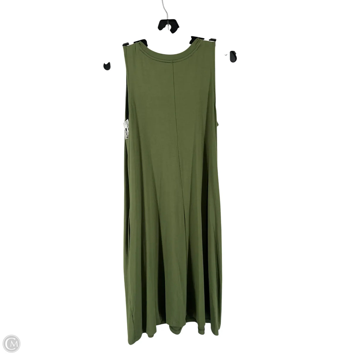 Dress Casual Midi By Time And Tru In Green, Size: M