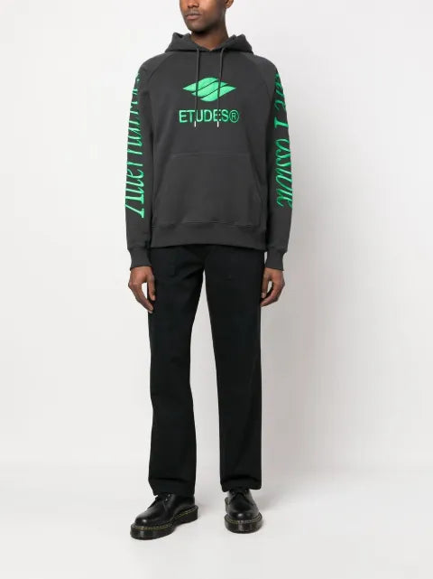 Études Studio Racing Eco logo-embroidered hoodie