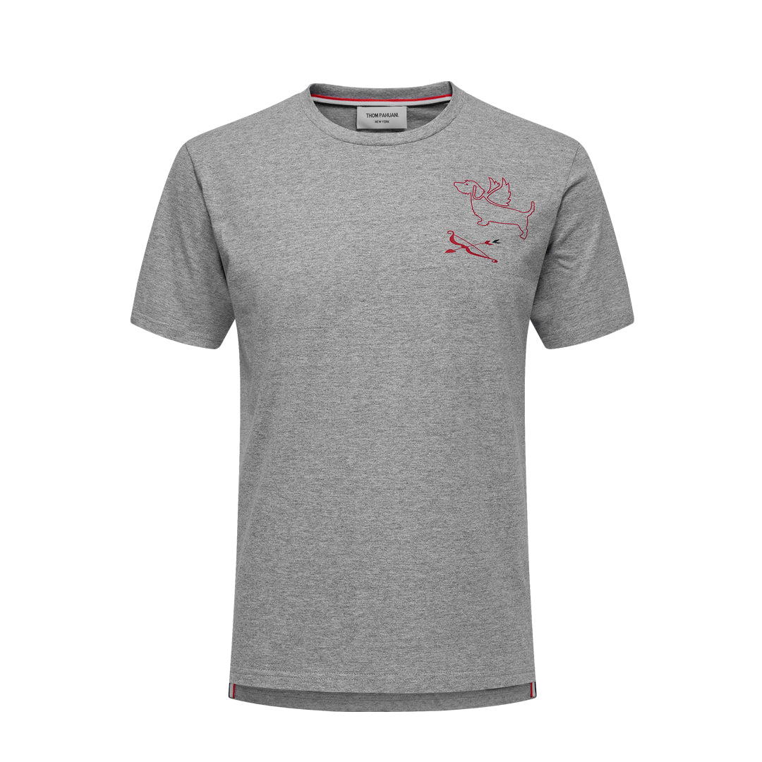 Men's Classic Four-Bar Puppy Dog T-Shirt - 100% Cotton Made in Japan | Thom Browne