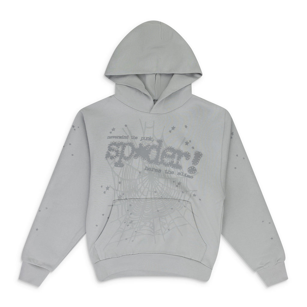 Grey Tonal Punk V2 Hoodie