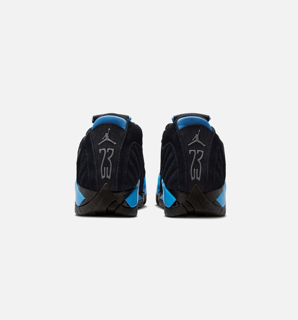 Air Jordan 14 Retro Black University Blue Big Kids' Lifestyle Shoes - Black/White/University Blue