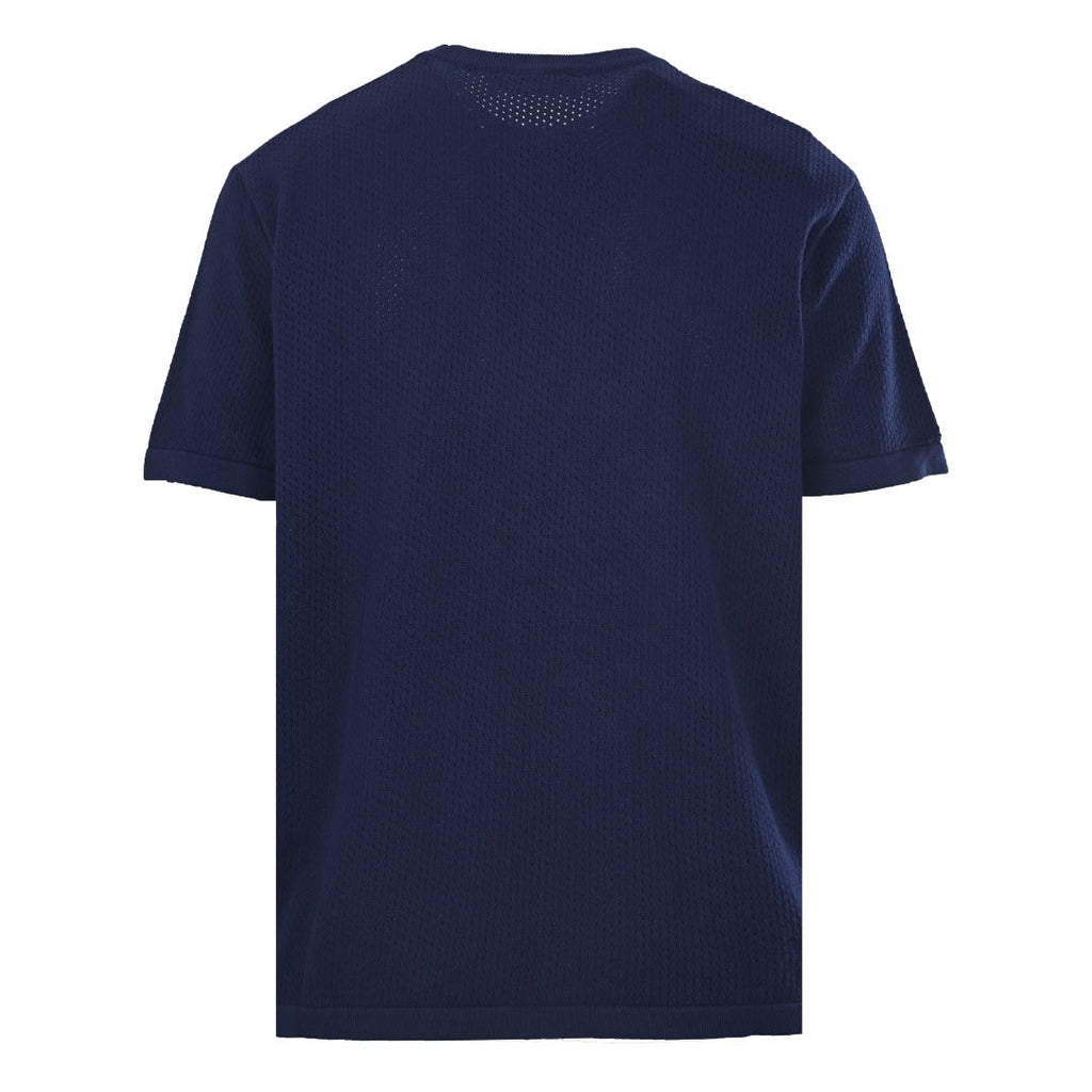 Open-Knit Monogram Jacquard Short Sleeve Tee