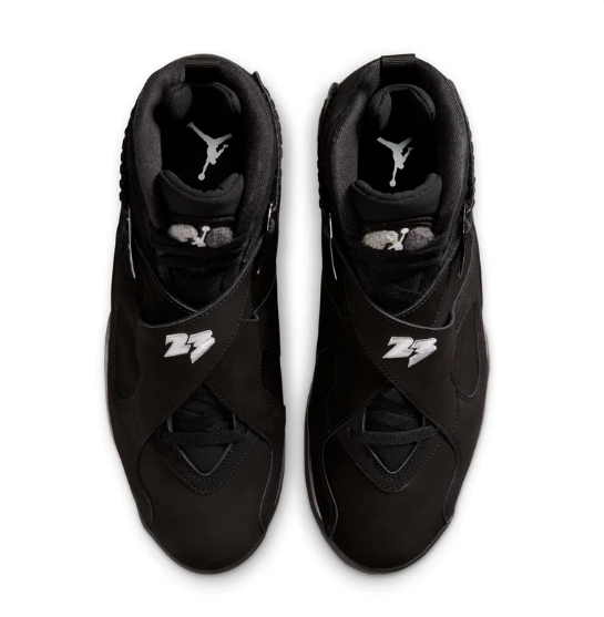 Air Jordan 8 Retro 'Black/White/LT Graphite' Sneakers
