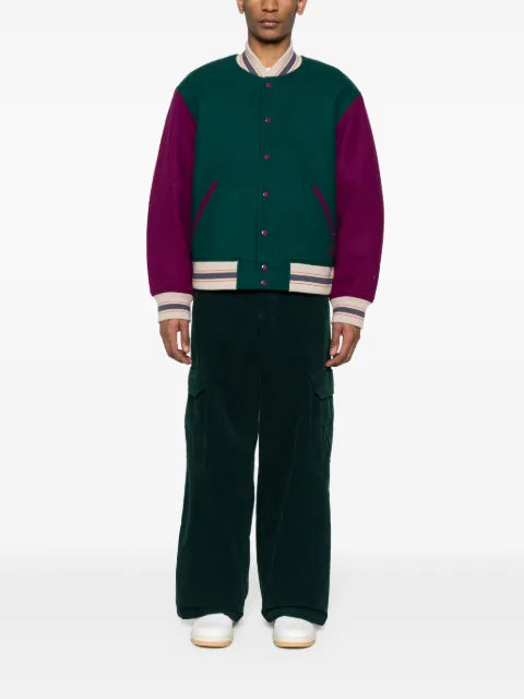 Acne Studios colour-block felted jacket