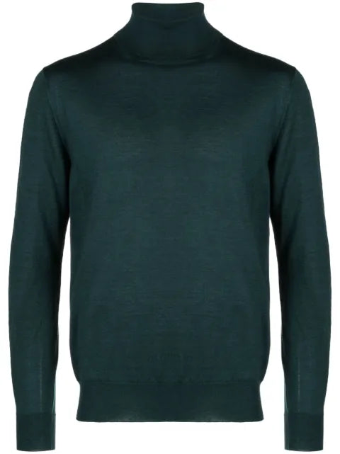 Cruciani roll-neck cashmere blend jumper