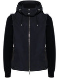 Moorer contrasting hooded jacket