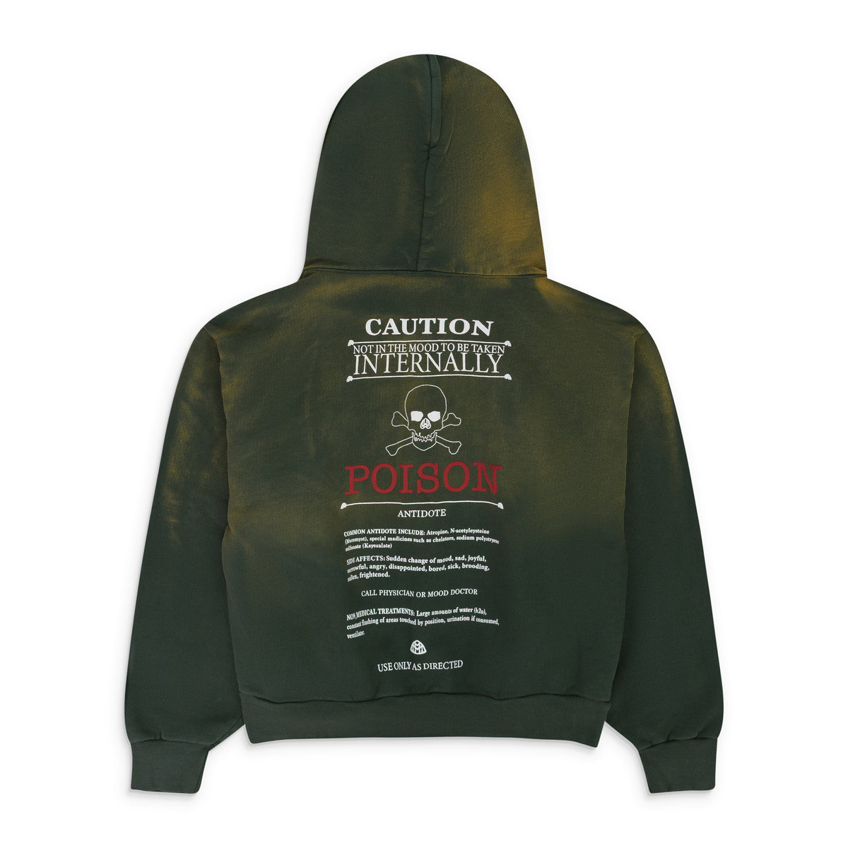 POT GREEN POISON ZIP HOODIE