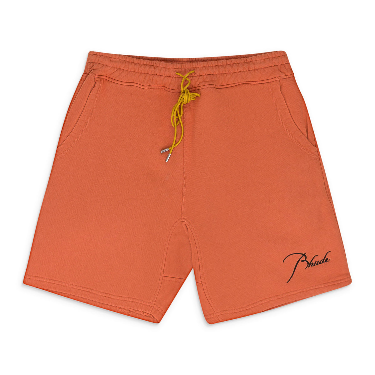 ORANGE SCRIPT LOGO SHORTS