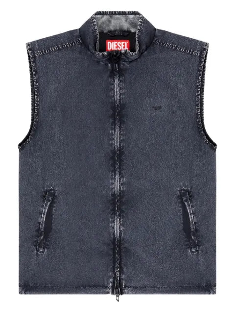 Diesel J-Erb denim-effect sleeveless gilet