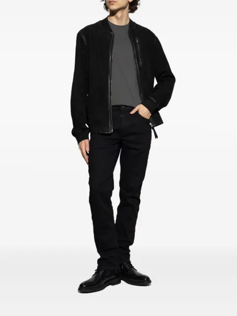 AllSaints suede bomber jacket