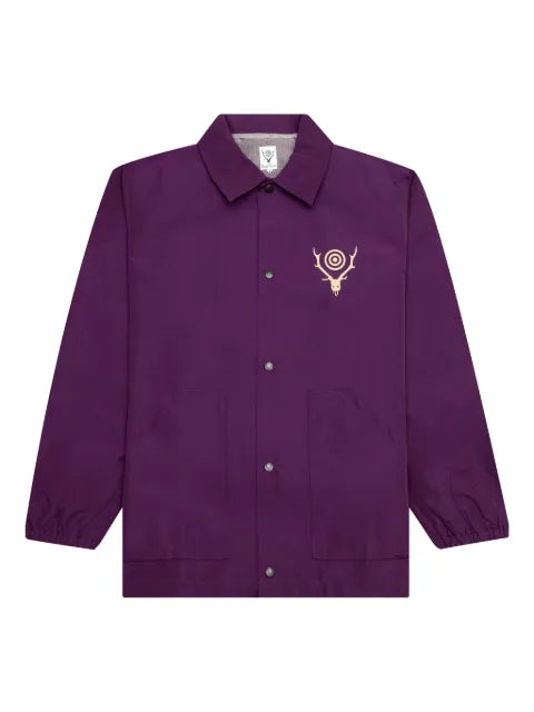 SOUTH2 WEST8 logo-print overshirt