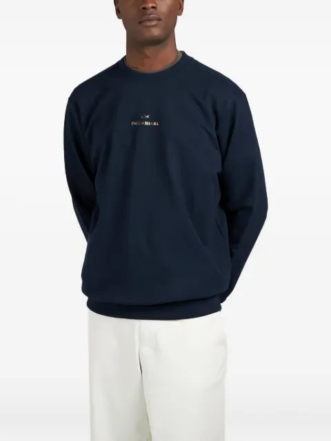 Paul & Shark logo-print cotton sweatshirt