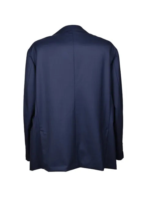 Brunello Cucinelli single-breasted wool suit jacket