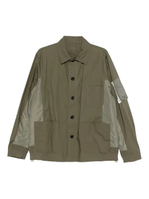 sacai button-down jacket
