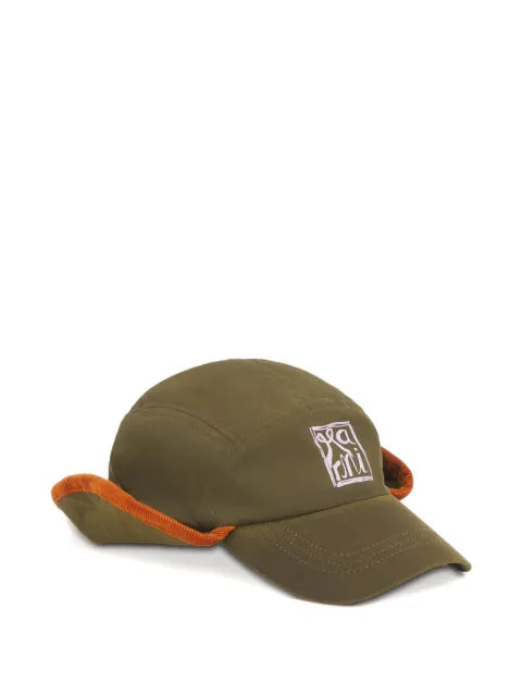 Marni Gabardine baseball cap with ear flaps