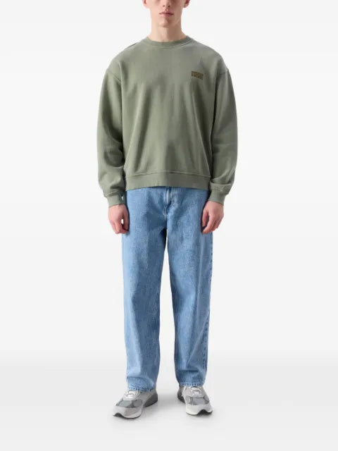 American Vintage Plizzy crewneck long-sleeve cotton sweatshirt