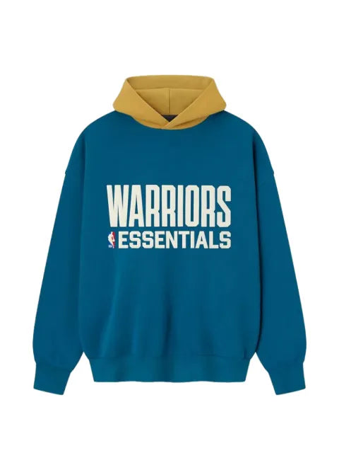 FEAR OF GOD ESSENTIALS x NBA Golden State Warriors colourblock hoodie