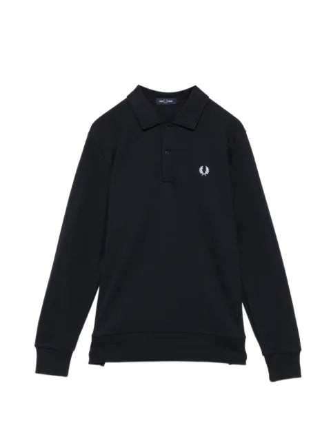 Fred Perry panel collared sweatshirt