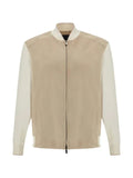 Paul & Shark Aqualeather-panel bomber jacket