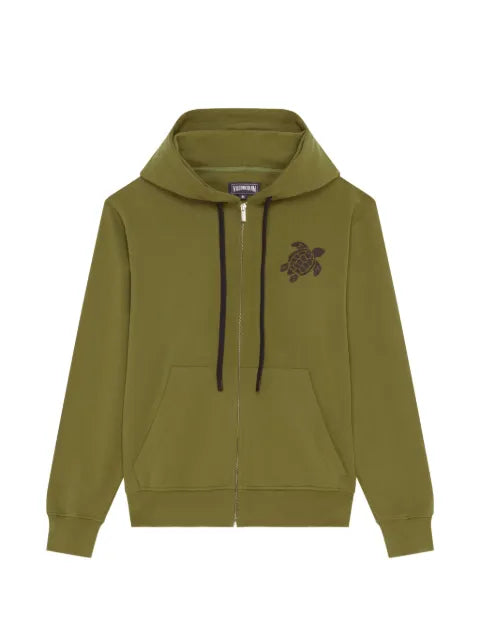 Vilebrequin embroidered zip-up hoodie