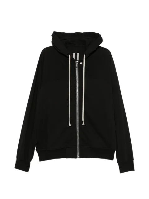 Rick Owens Tower windbreaker in black heavy jersey
