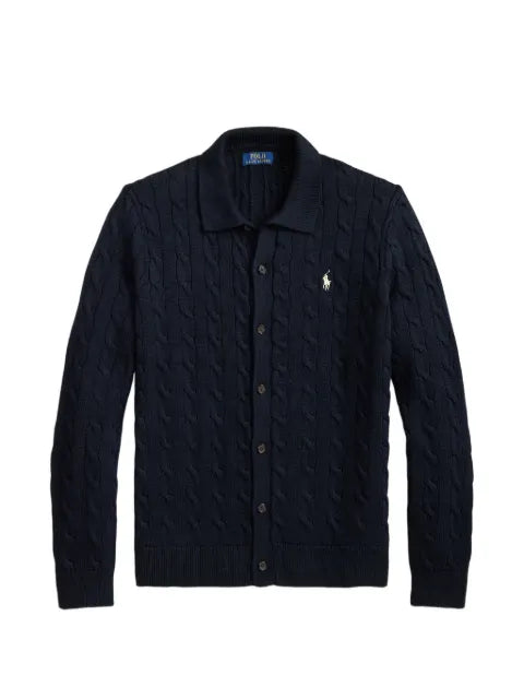 Polo Ralph Lauren cable-knit Pony-motif cardigan