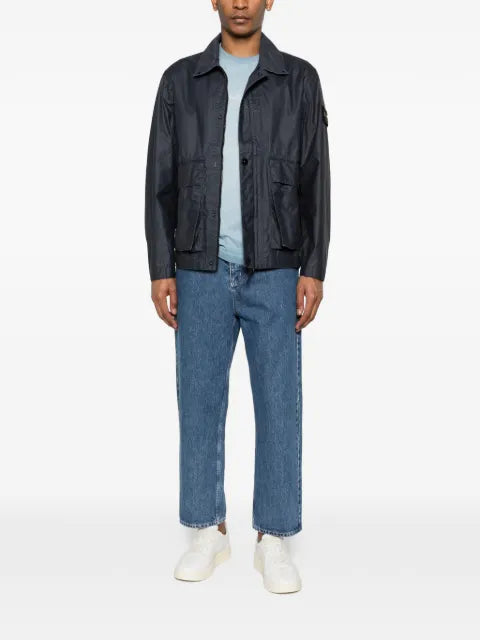 Stone Island 4100054 waxed pigment tela coach jacket