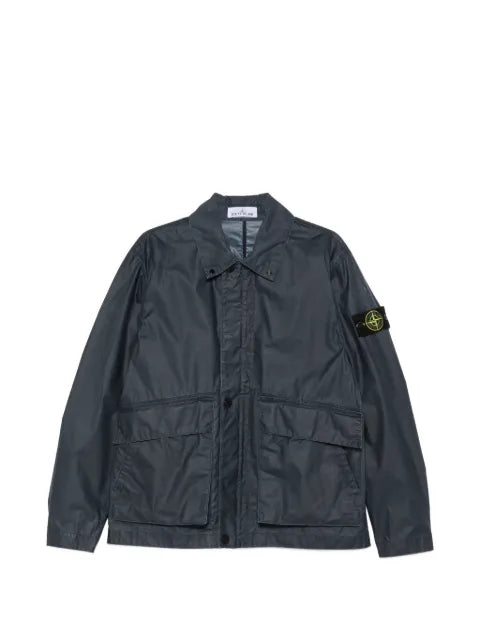 Stone Island 4100054 waxed pigment tela coach jacket