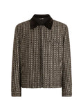 Dolce & Gabbana QUILTED JACKET IN HOUNDSTOOTH