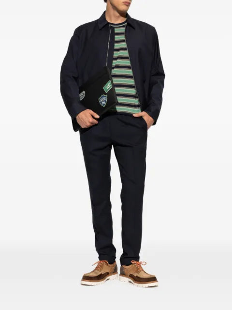 Paul Smith melange 'Storm System' wool Harrington jacket