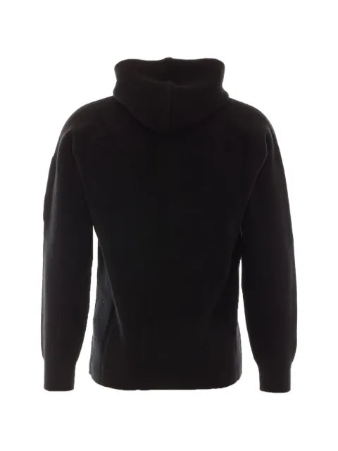C.P. Company Lens-detail knitted hoodie