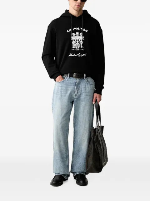 Karl Lagerfeld La Maison graphic-print hoodie