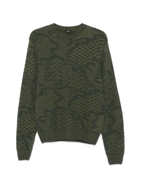 ETRO intarsia-knit crew-neck sweater