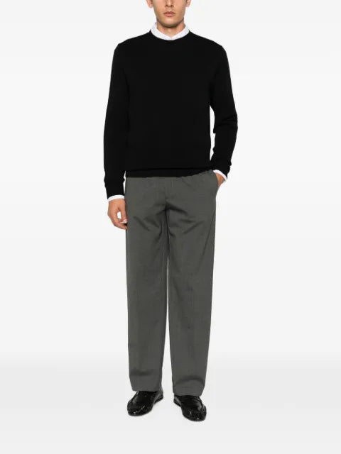 slowear waffle-knit long-sleeve sweater