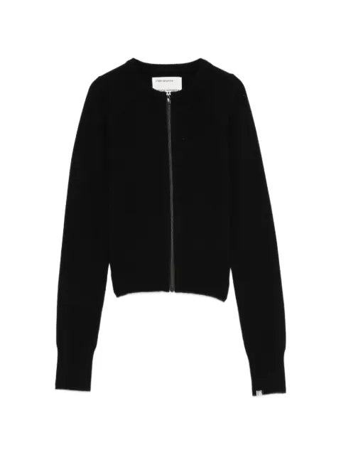 extreme cashmere Tangerine zip-up cardigan