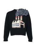 Doublet intarsia-knit wool sweater