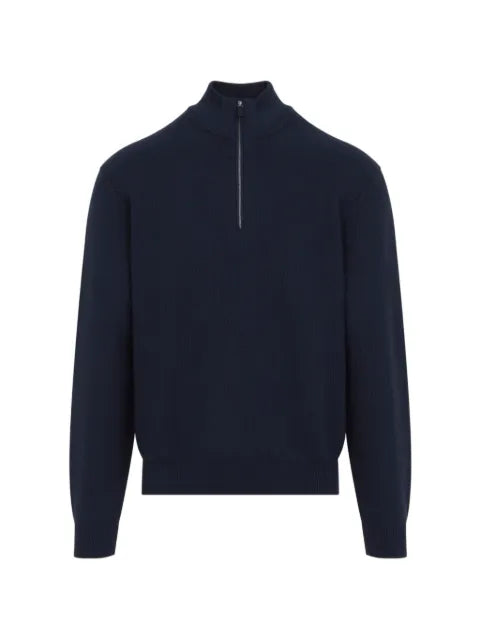 Ralph Lauren Purple Label half-zip waffle-knit sweater