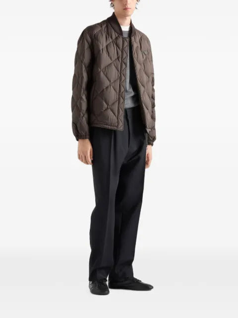Prada short technical-fabric down jacket