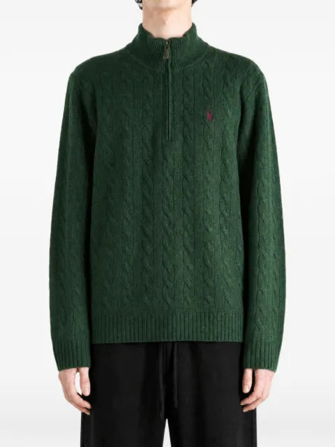 Polo Ralph Lauren cable-knit quarter-zip sweater