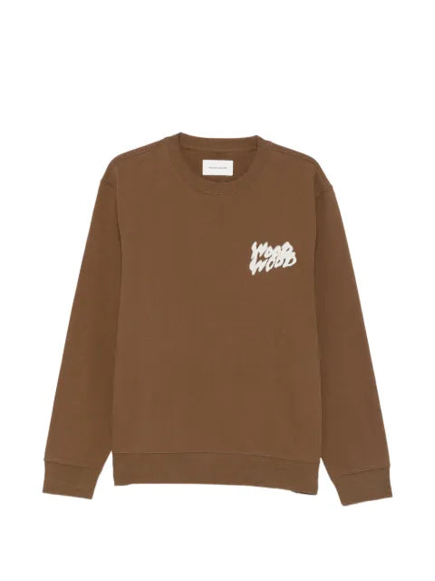 Wood Wood logo-print sweater