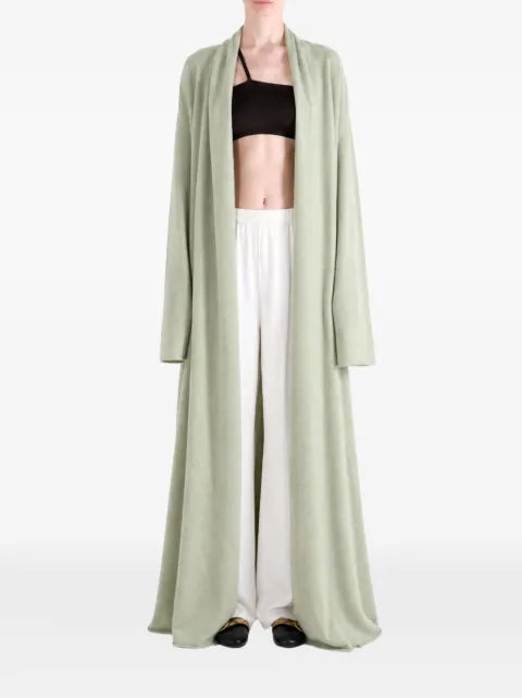 Frenckenberger shawl-collar floor-length cardigan