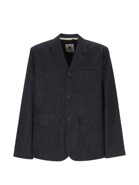 ANERKJENDT button-fastening denim jacket