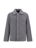Herno teddy-effect melange jacket