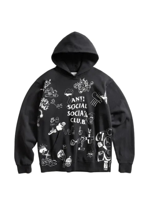 Anti Social Social Club illustrated-print hoodie
